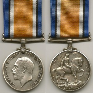 The British War Medal World War I.